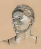 Anya Life Drawing, Charcoal And Conte