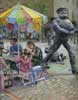 Face Painting with Desperate Dan, Pastel