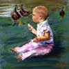 Feeding The Ducks?, Pastel