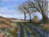 Frost At Forgan, Watercolour And Pastel