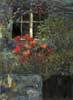 Gate And Poppies, Kingsbarns, Oil