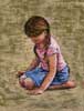 Girl With Pigtails, Pastel