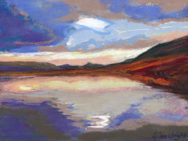 Study for Highland Loch, Pastel