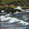 Waves At Lendalfoot, Mixed Media