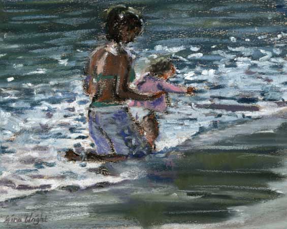 First Paddle, Pastel