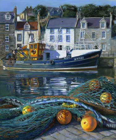 High Tide, Pittenweem, Pastel