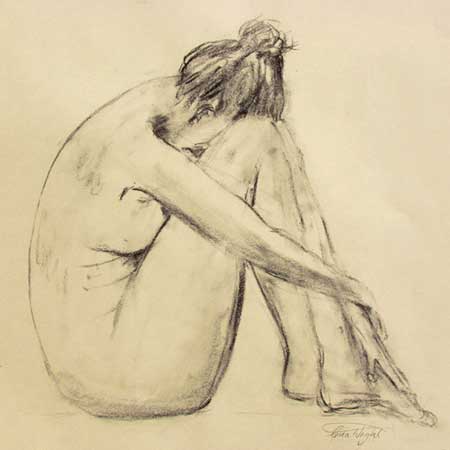 Life Drawing II, Charcoal
