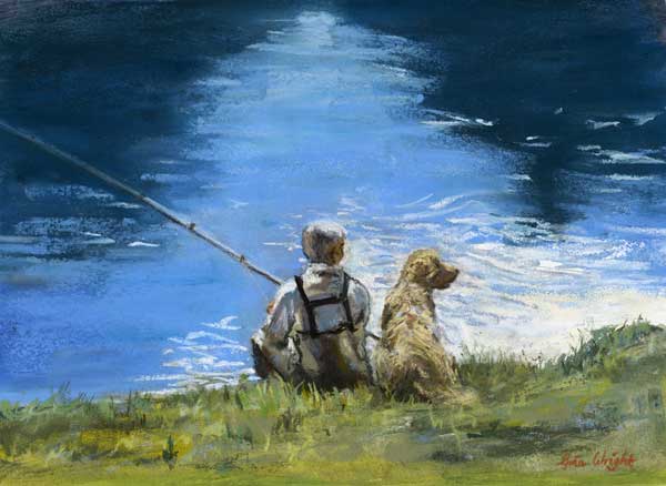 On The Riverbank, Pastel