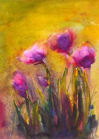 Poppies, Mixed Media