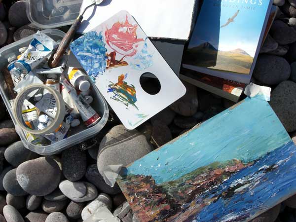 Outdoor painting at Authmithie