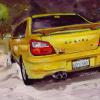 Colin's Subaru, Watercolour
