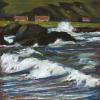 Waves At Lendalfoot, Mixed Media