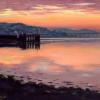 Winter Sunset, Newport On Tay, Pastel