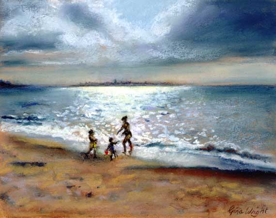 The Last Swim Of Summer, Pastel