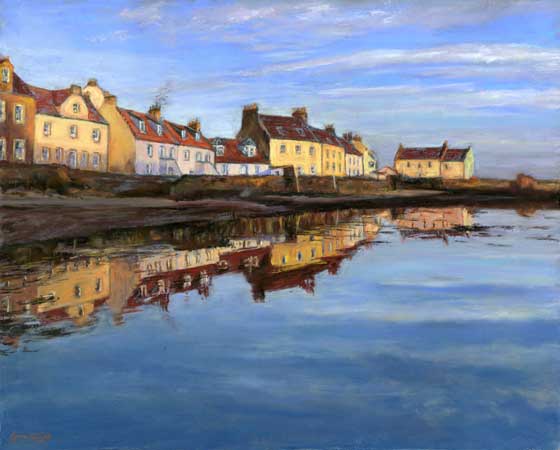 Tidal Reflections, Pittenweem, Pastel