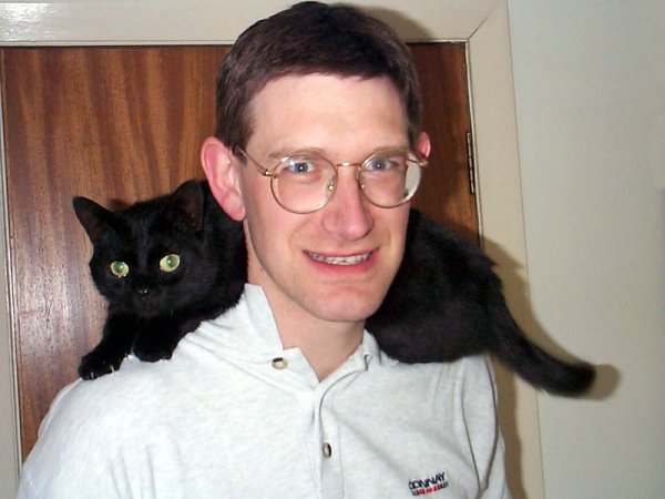 Xena on shoulder